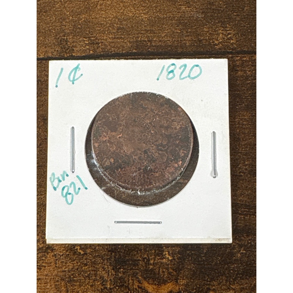 1820 Matron Head Large Cent US Copper Penny Coronet Head One Cent Coin